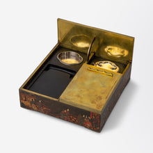 Load image into Gallery viewer, Exquisite Japanese 'Suzuri-bako' Enamelled Writing Box