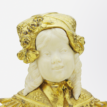 Load image into Gallery viewer, French Ormolu, Ivory, and Alabaster Hinged Box