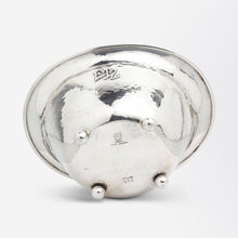 Load image into Gallery viewer, A Hand Wrought Sterling Silver Bowl with Serving Spoon by Lebolt & Co.