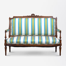 Load image into Gallery viewer, 18th Century, French, Louis XVI Walnut Settee