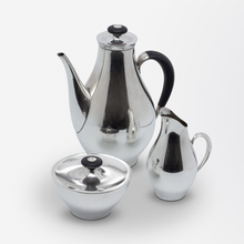 Load image into Gallery viewer, Three Piece Sterling Silver 'Directional' Pattern Coffee Set by Gorham