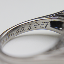 Load image into Gallery viewer, Retro Period, 18kt White Gold, Pearl, and Diamond Ring
