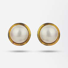Load image into Gallery viewer, 18kt Mabe Pearl Earrings by Cellino