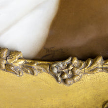Load image into Gallery viewer, Late 19th Century Portrait on Porcelain of Jesus Christ in Original Gilt Timber Frame