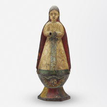 Load image into Gallery viewer, 17th Century Polychrome Carved Timber Santos Figure of Saint Mary