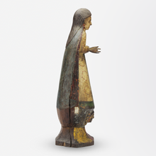 Load image into Gallery viewer, 17th Century Polychrome Carved Timber Santos Figure of Saint Mary