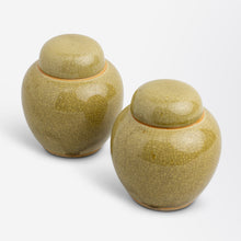 Load image into Gallery viewer, Pair of Small Japanese Crackle Glaze Ginger Jars
