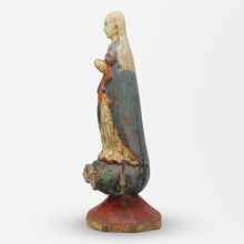 Load image into Gallery viewer, 17th Century Polychrome Carved Timber Santos Figure of Saint Mary
