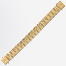 Load image into Gallery viewer, Mid Century, 18kt Gold, Swedish 'Gate Link' Bracelet
