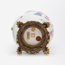 Load image into Gallery viewer, Chinese Tongzhi Porcelain Vase Decorated in Polychrome Enamels with Bronze Mounts