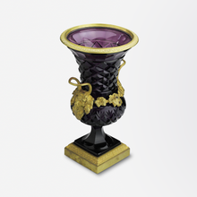 Load image into Gallery viewer, Austrian Amethyst Glass and Ormolu Mounted Urn