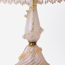 Load image into Gallery viewer, Italian Pair of Venetian Glass Lamp Bases with Complimentary Shades
