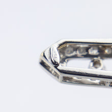 Load image into Gallery viewer, Art Deco Style Diamond Brooch in 18kt White Gold
