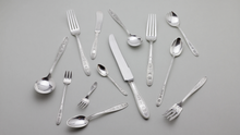 Load image into Gallery viewer, Sterling Silver Flatware Set by International Silver in the Wedgwood Pattern