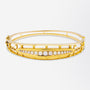 Antique Victorian 15kt Gold & Seed Pearl Bangle