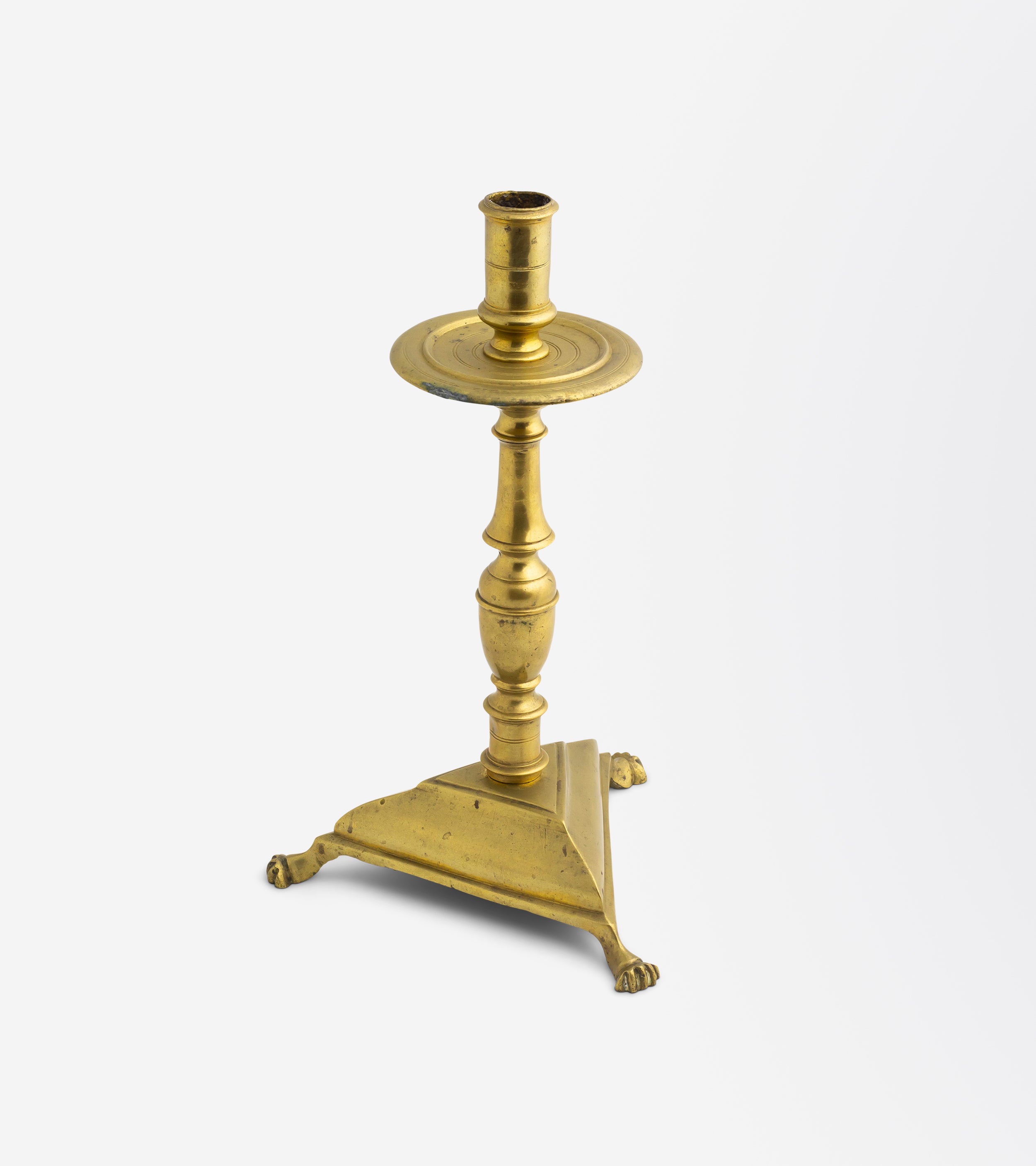 17th Century Spanish Brass Candlestick