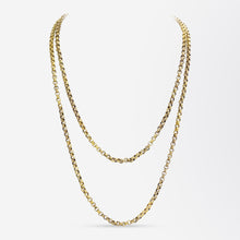 Load image into Gallery viewer, Victorian 18k Gold Muff Chain