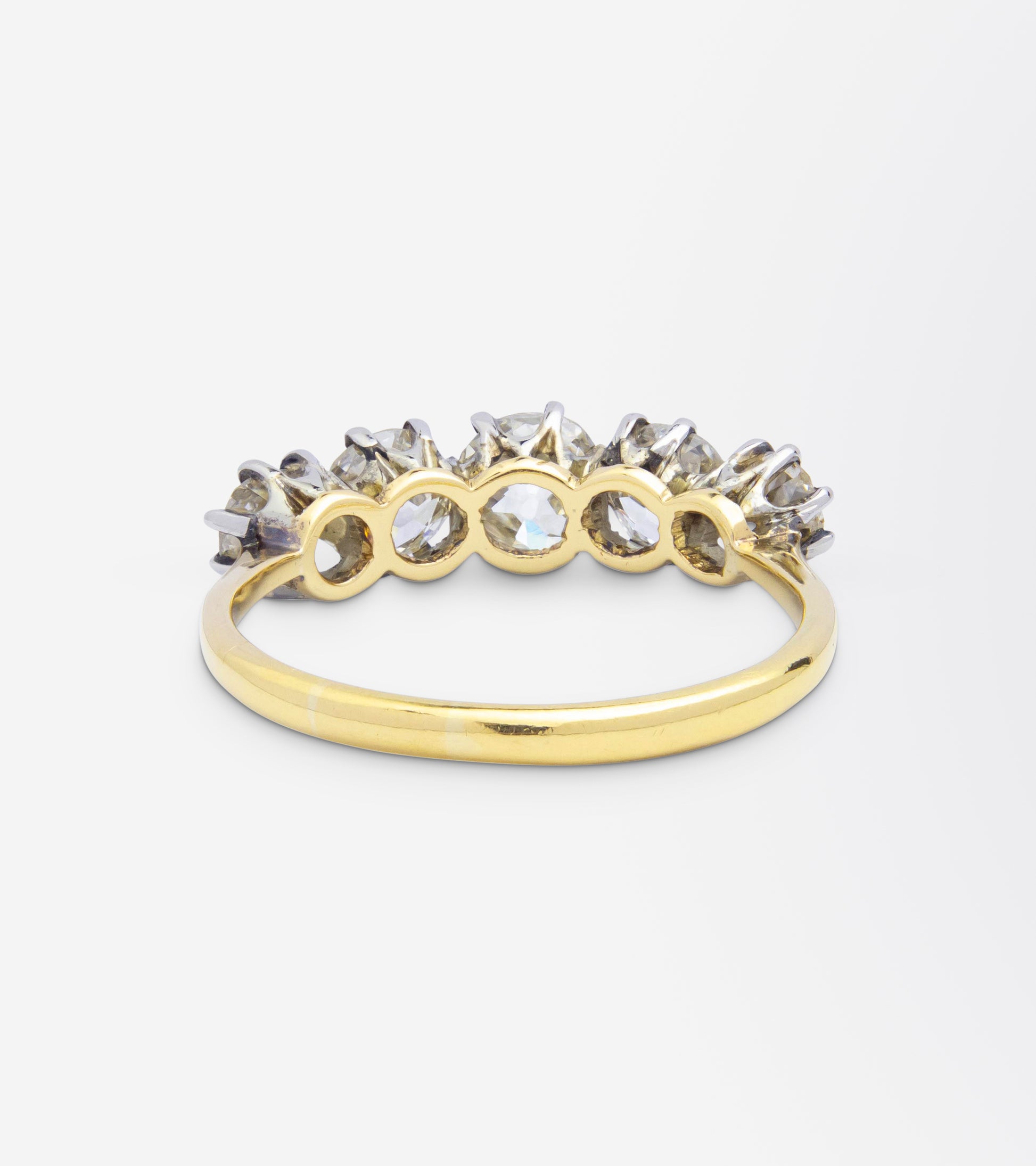 W.H. Tandy & Sons, 18kt Gold, Platinum & Diamond Ring