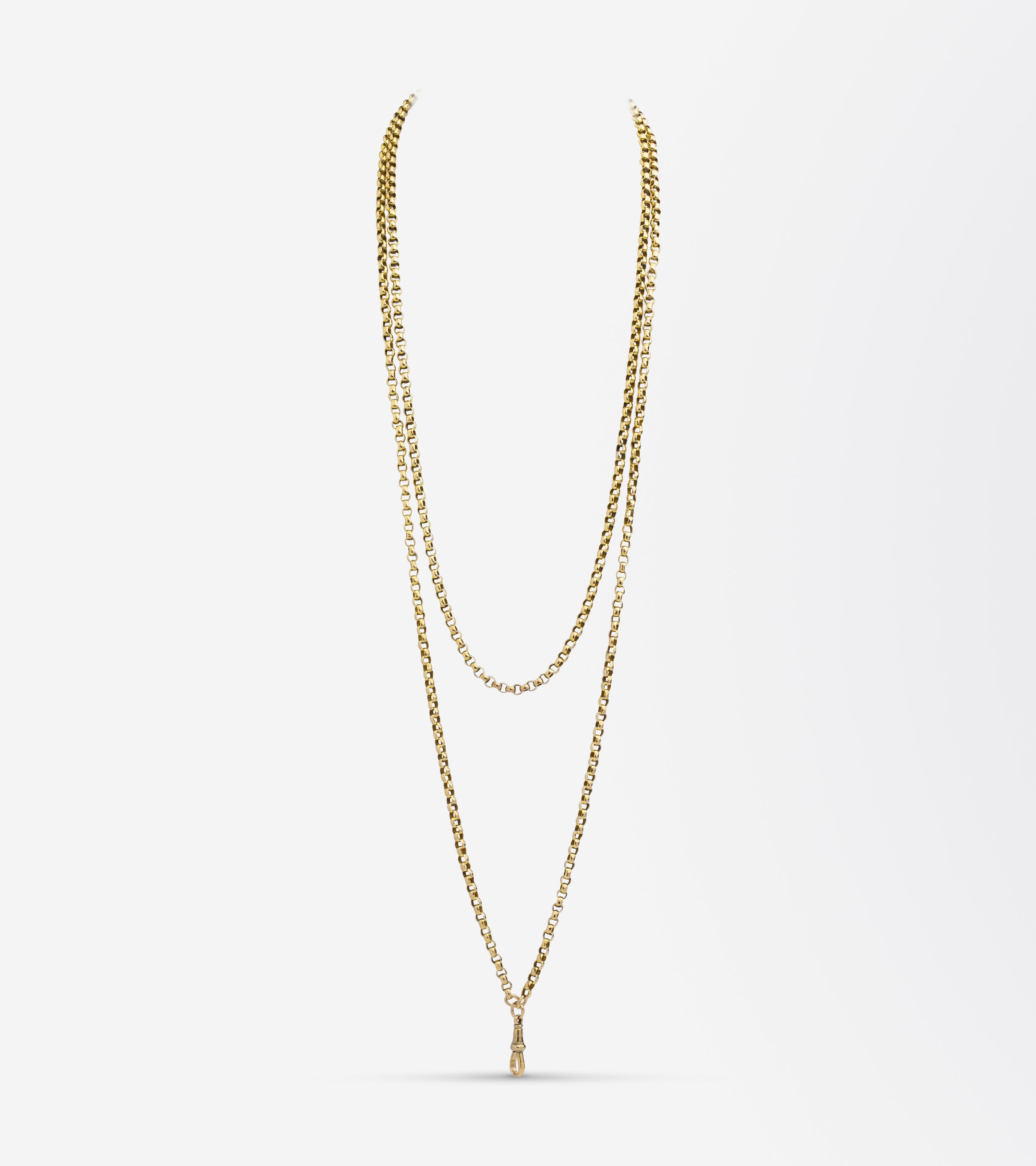 Antique Victorian 9kt Yellow Gold Muff Chain