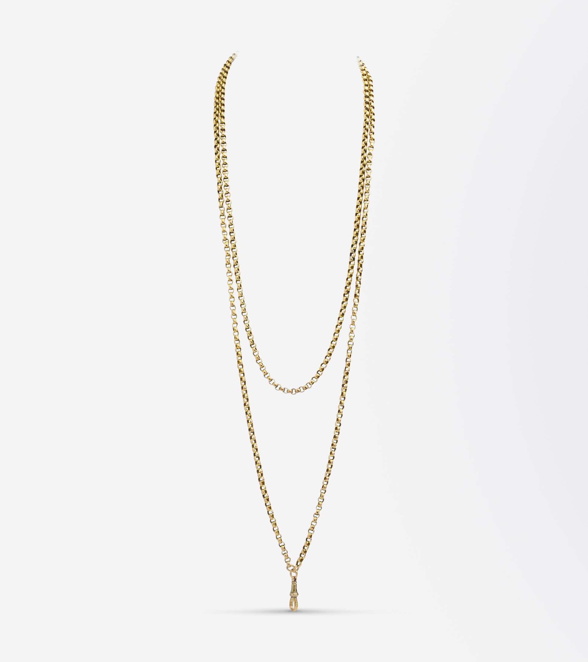 Antique Victorian 9kt Yellow Gold Muff Chain