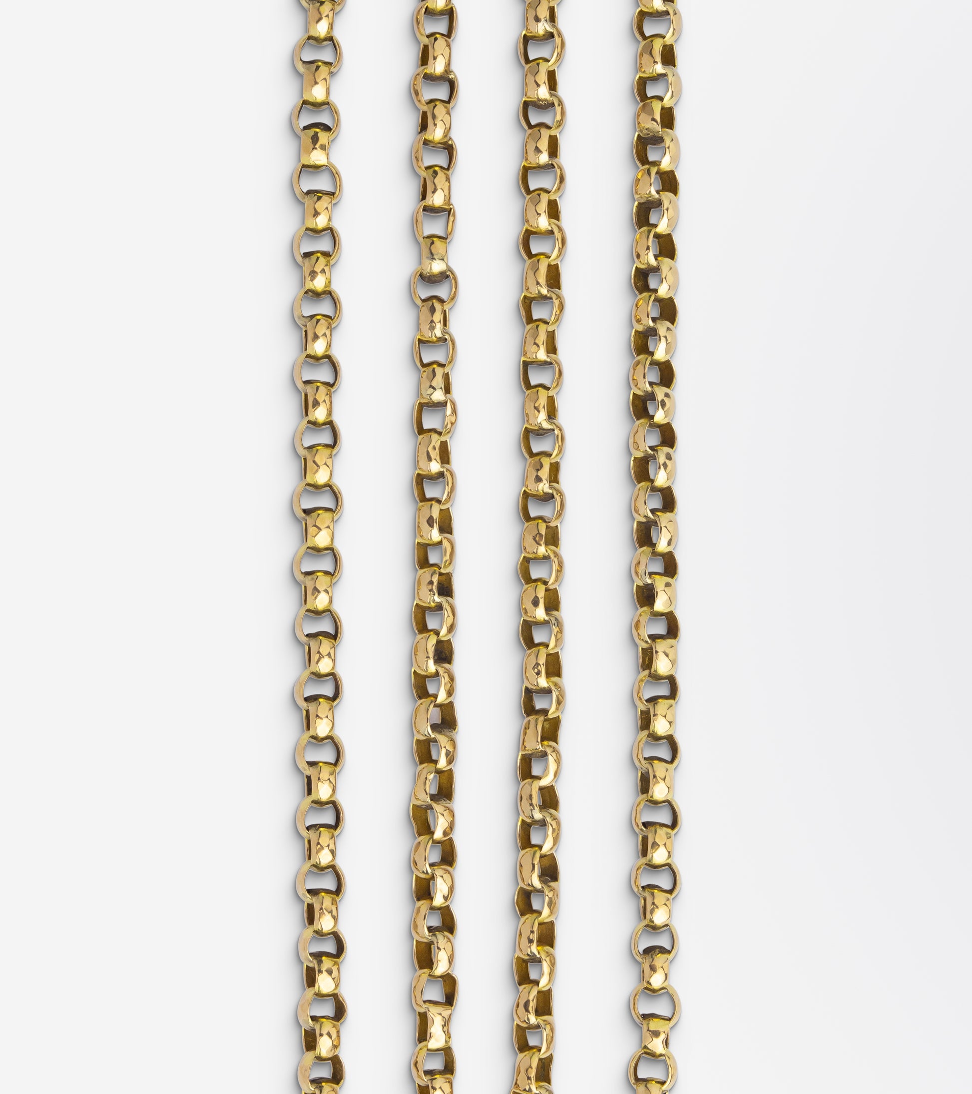 Antique Victorian 9kt Yellow Gold Muff Chain
