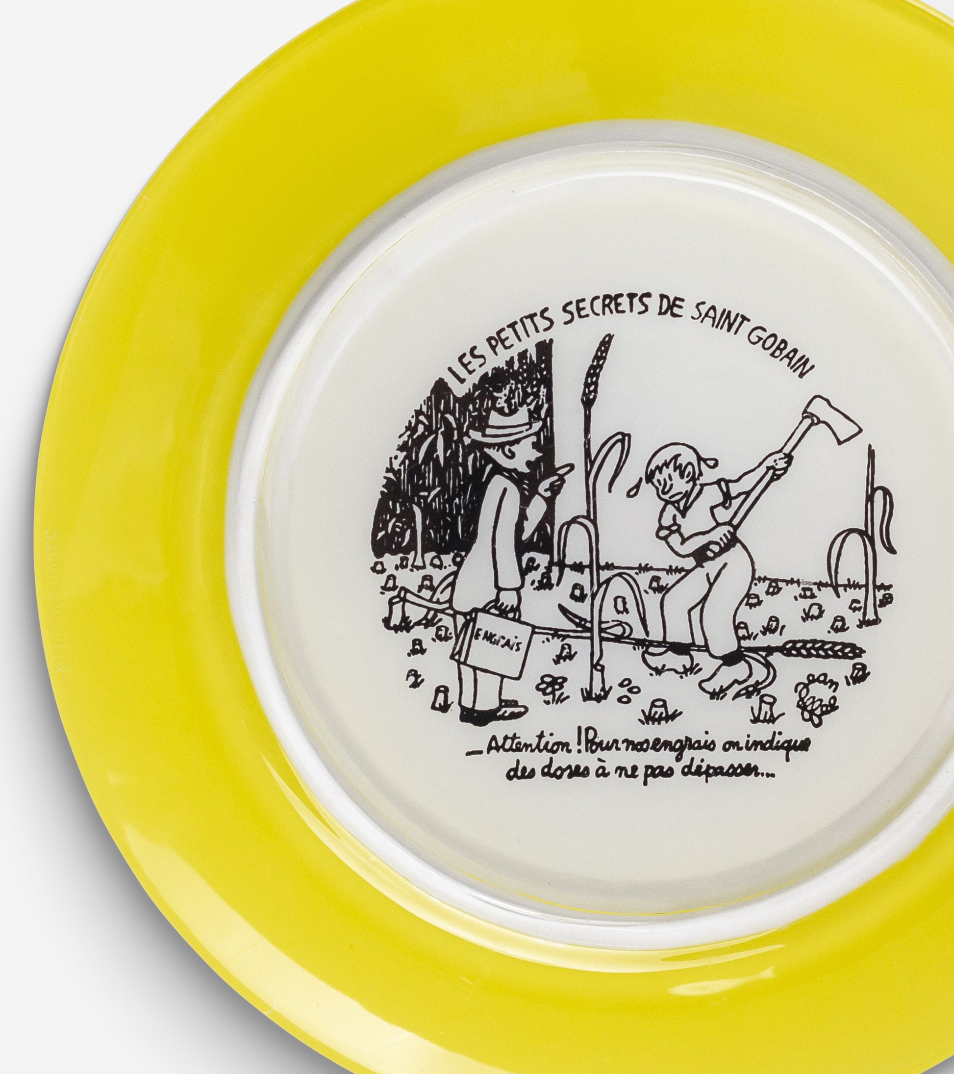 Set of 12 Saint-Gobain Advertising Plates Designed by Jean Effel