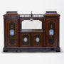 Victorian Neoclassical Credenza in Amboyna and Mahogany