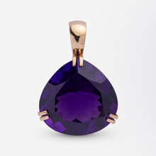 Load image into Gallery viewer, 9kt Rose Gold &amp; Amethyst Pendant
