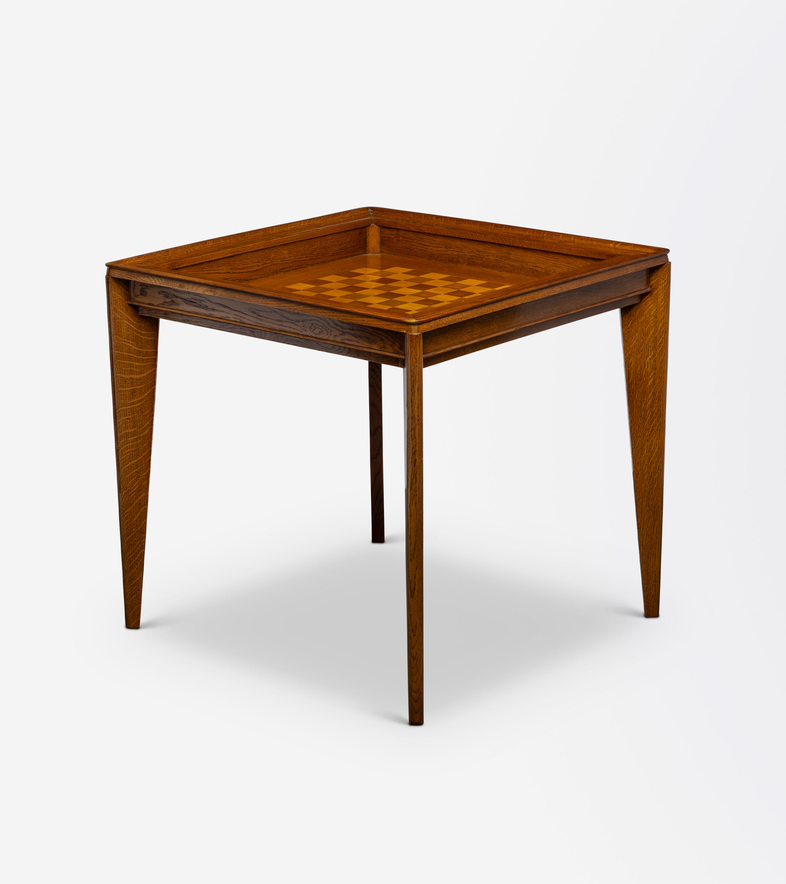 A French Art Deco Games Table in Oak and Palisander