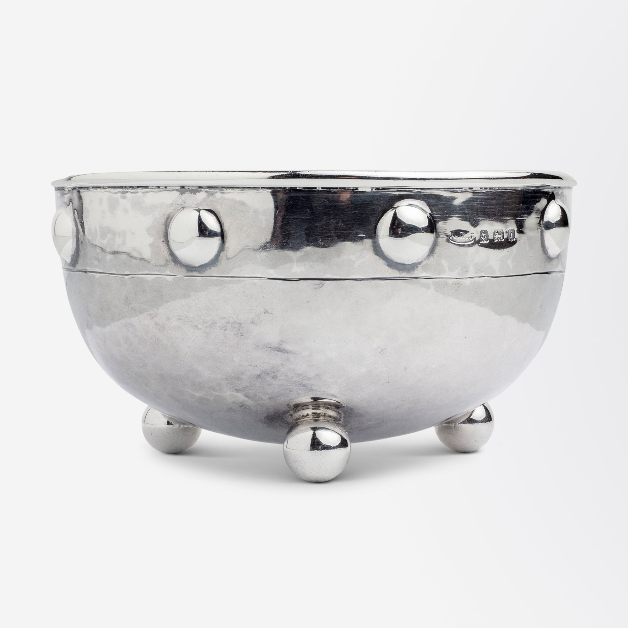English Arts and Crafts Silver Bowl