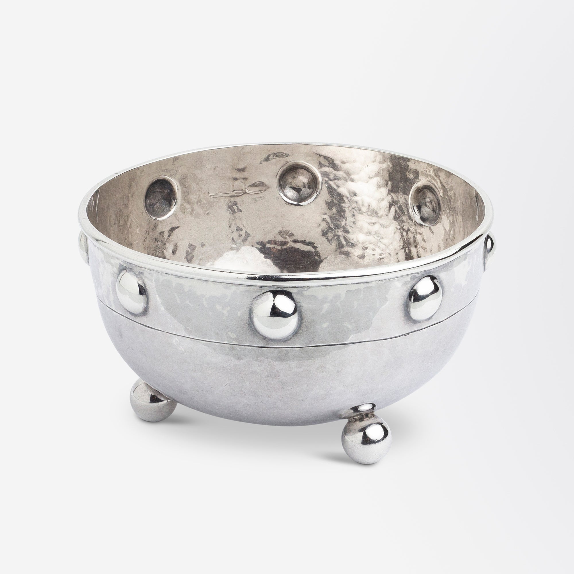 English Arts and Crafts Silver Bowl
