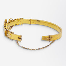 Load image into Gallery viewer, Australian, 15kt Gold, Diamond &amp; Emerald Bangle
