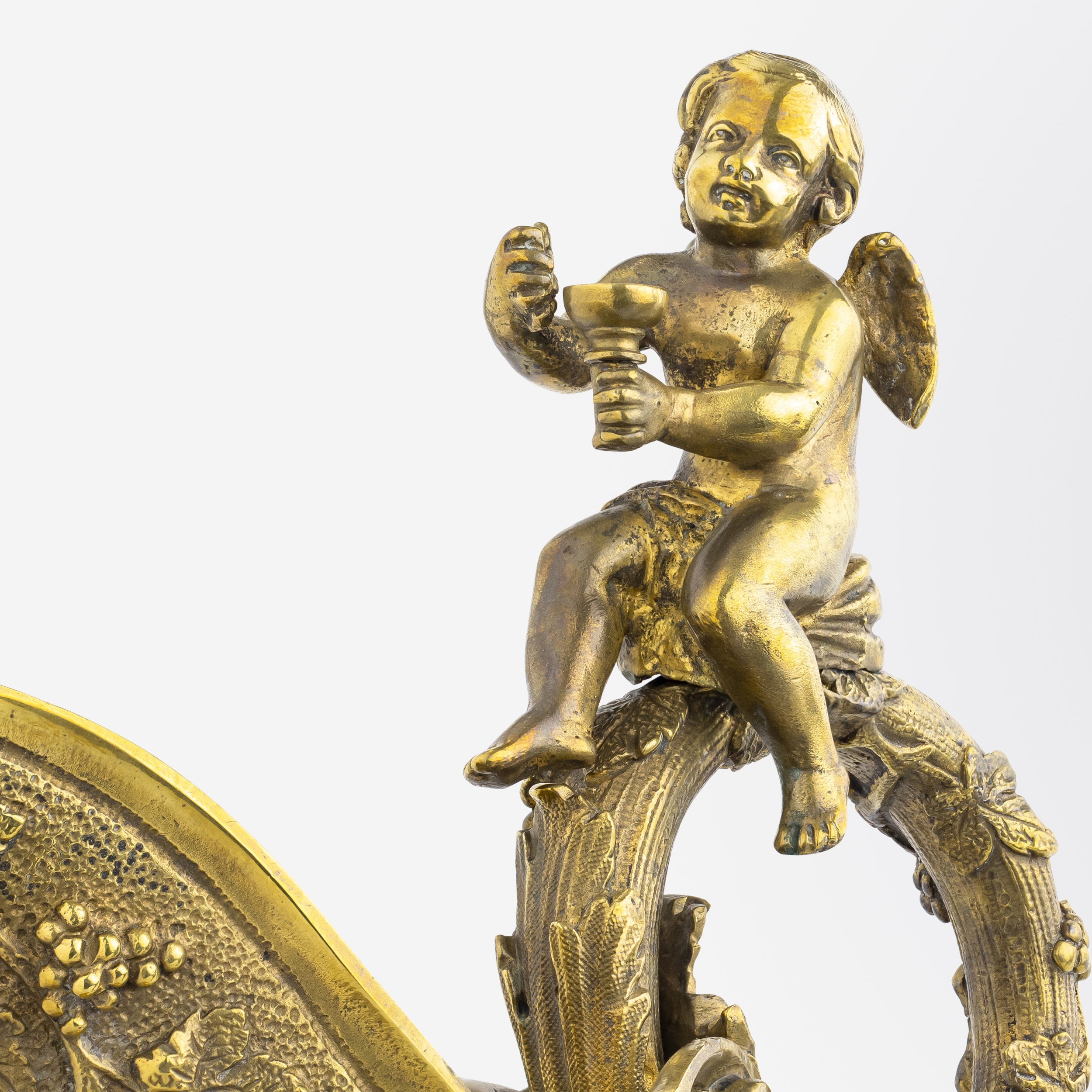 Paire d'aiguières en bronze doré de style Renaissance française
