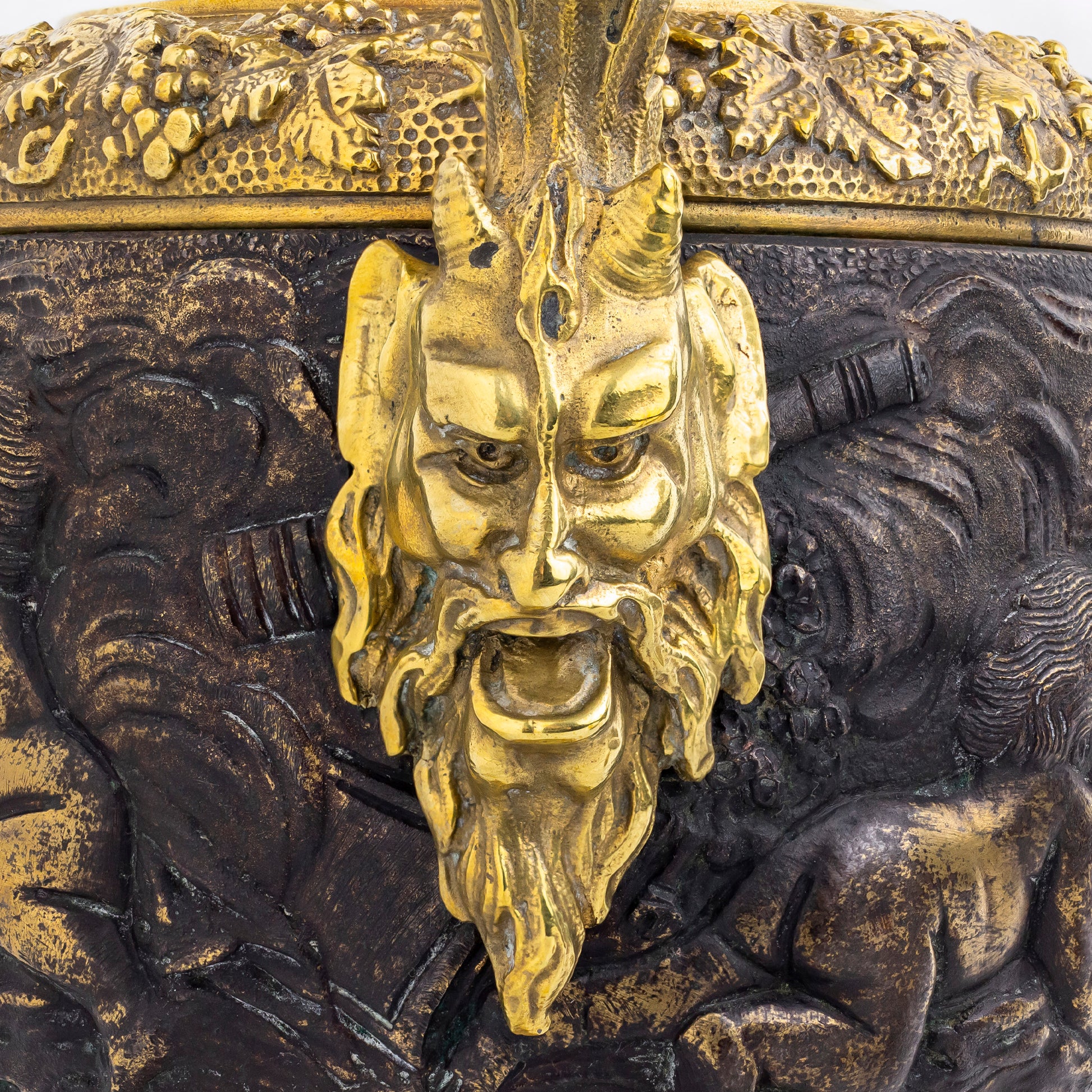 Pair of French Renaissance-Style Gilt Bronze Ewers