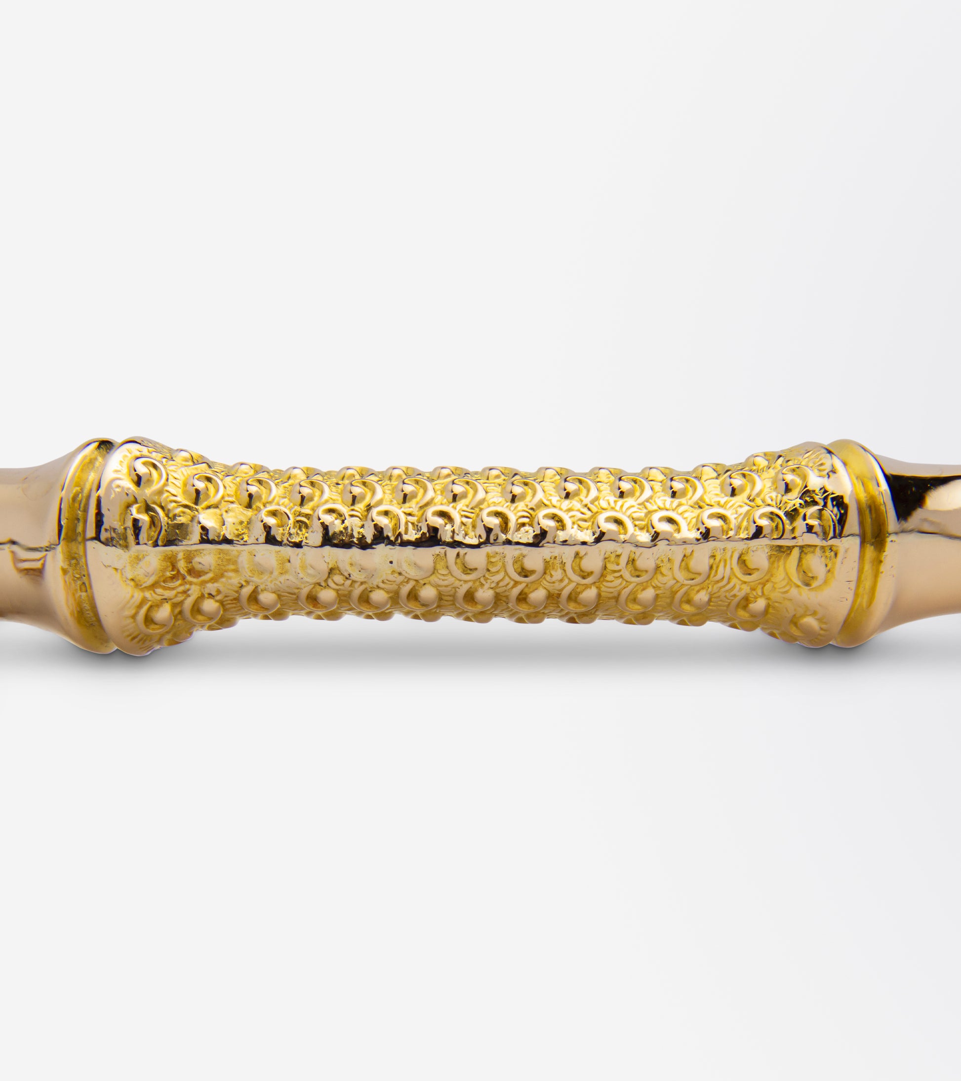 Australian Made 9kt Gold Hinged Bamboo Bangle