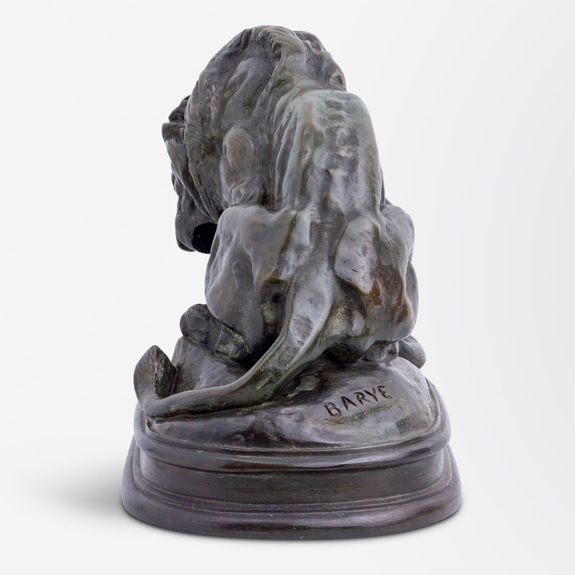 Lion et Serpent Bronze by Antoine-Louis Barye