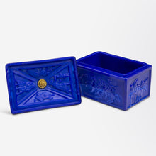 Load image into Gallery viewer, Lapis Glass Sarcophagus Box by Turiet &amp; Bardach
