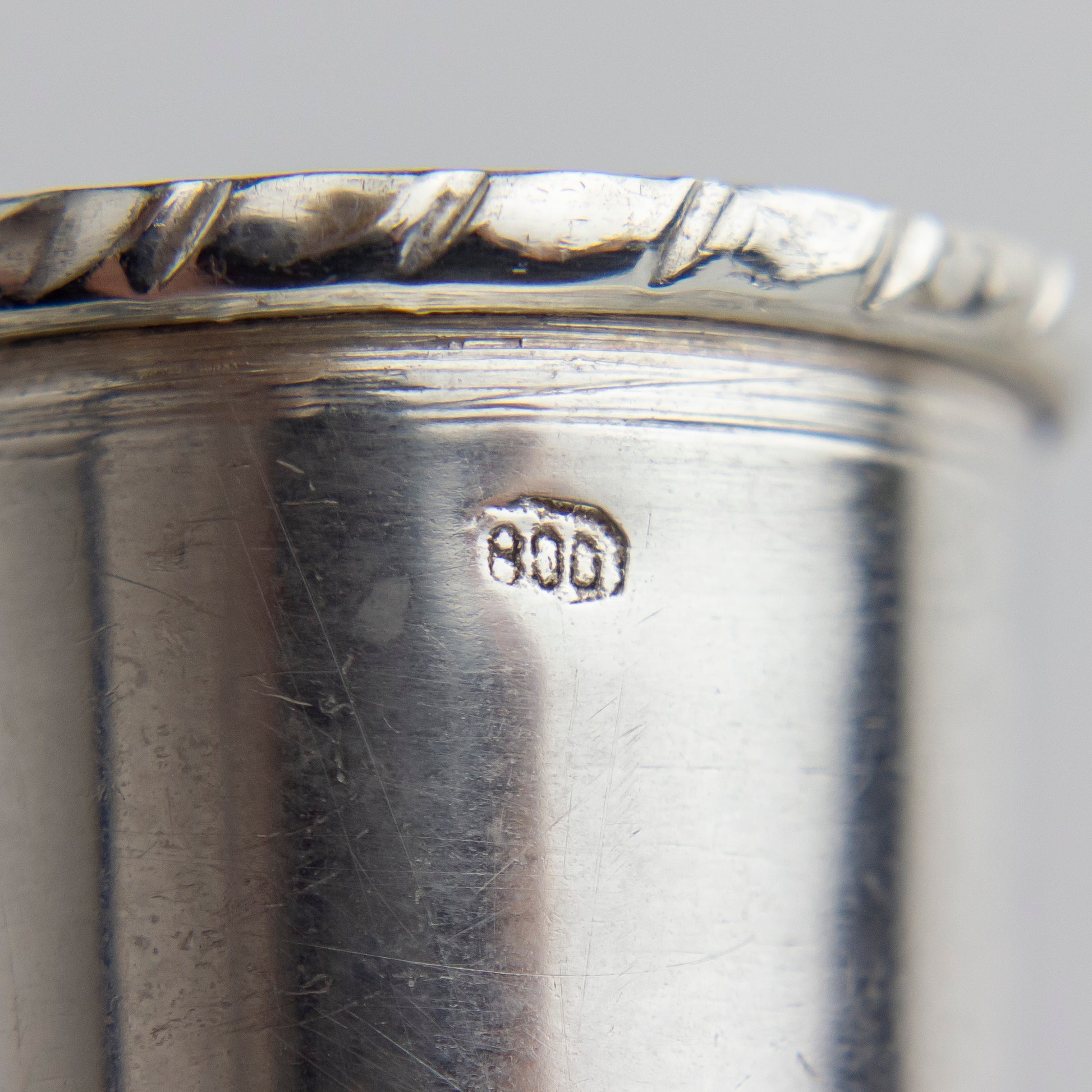 Pair of Silver Mounted Warthog Tusk Candlesticks