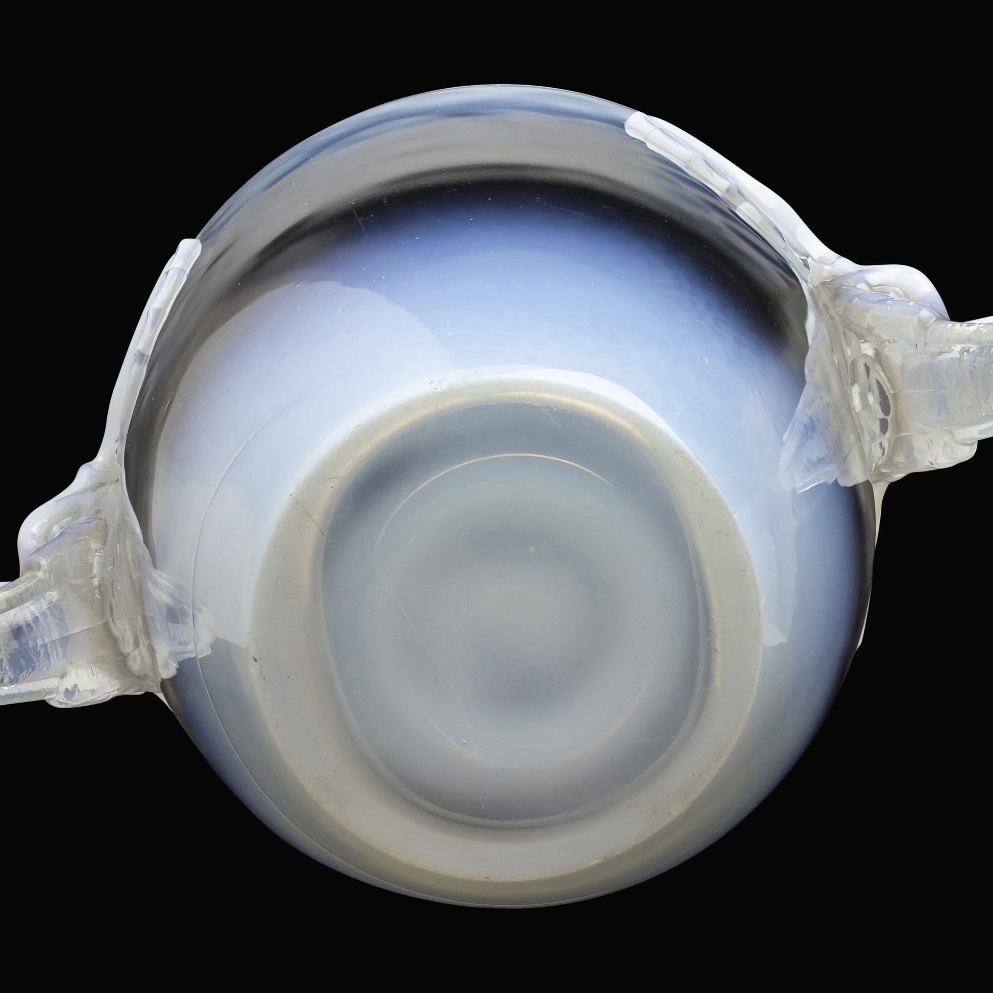 Large Czech Barolac Glass Vase