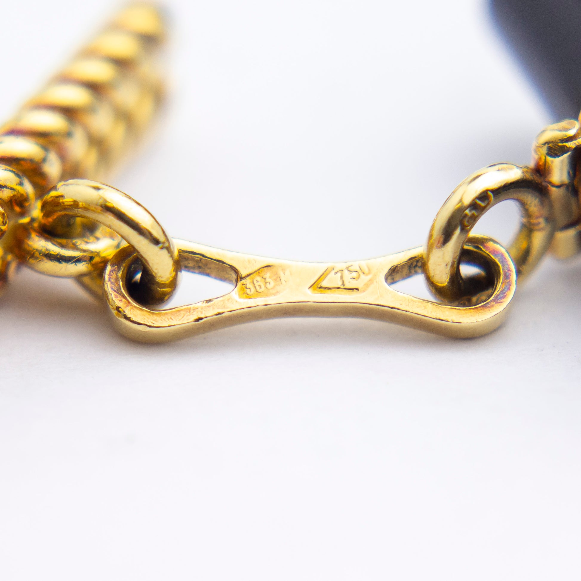 18kt Gold & Onyx 'Baton' Cufflinks by Boucheron