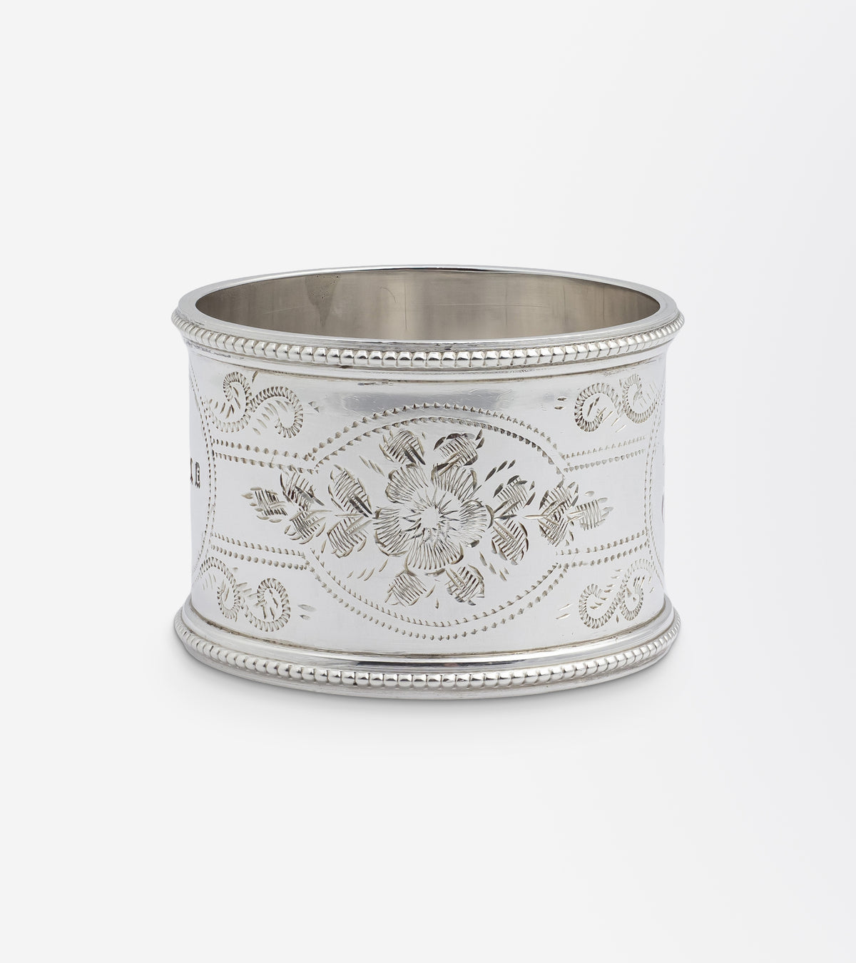 George V Set of Six Sterling Silver Napkin Rings by Robert Pringle & Sons