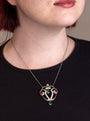 Art Nouveau Emerald and Diamond Necklace