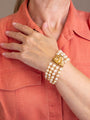 David Webb 18kt Gold & Akoya Pearl Bracelet