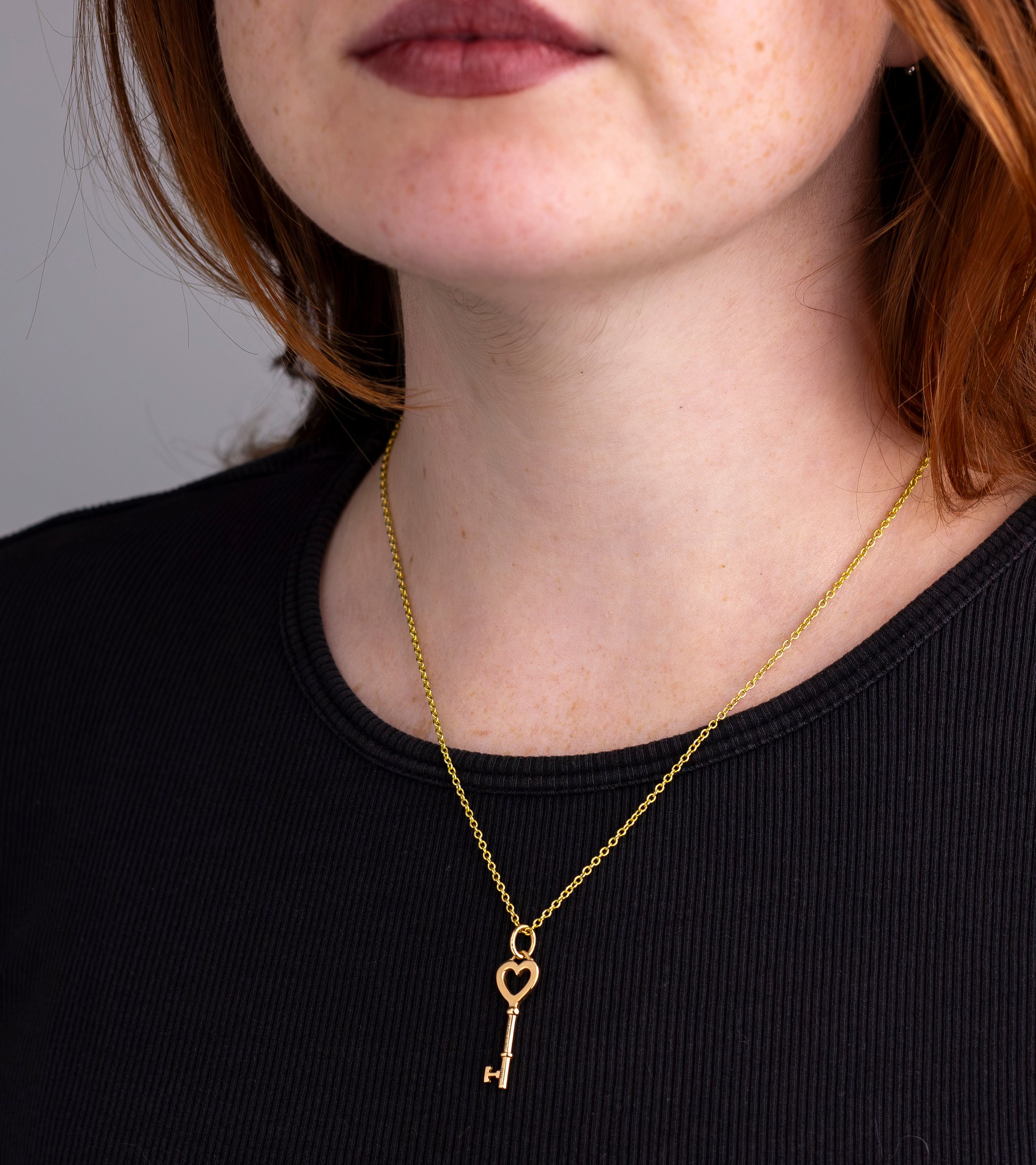 Tiffany and Co 18kt Gold Key Pendant