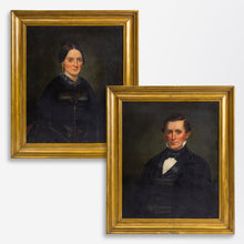 Load image into Gallery viewer, Pair of American Victorian Couple&#39;s Portraits
