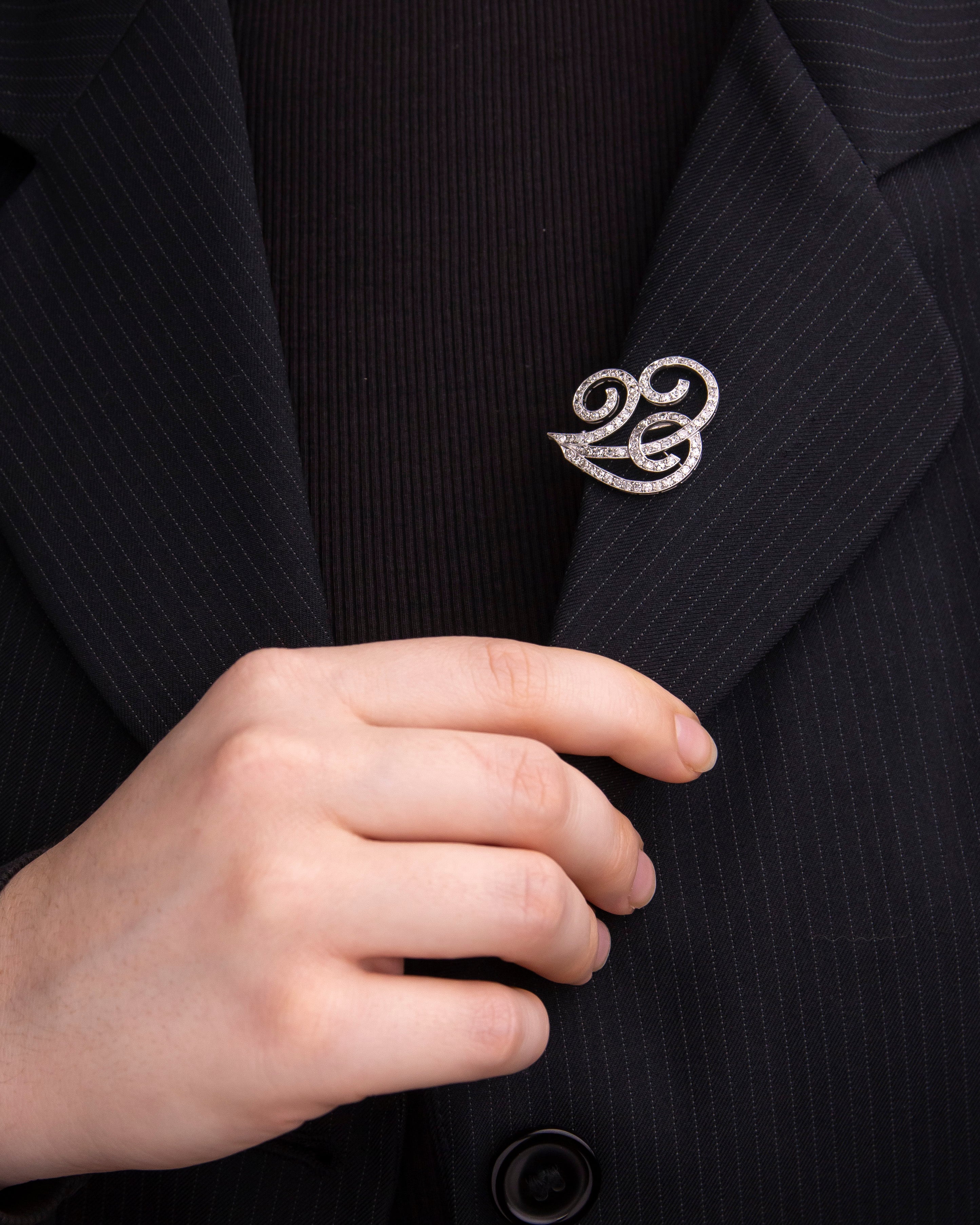 Pair of Retro Period Platinum and Diamond Dress Clips