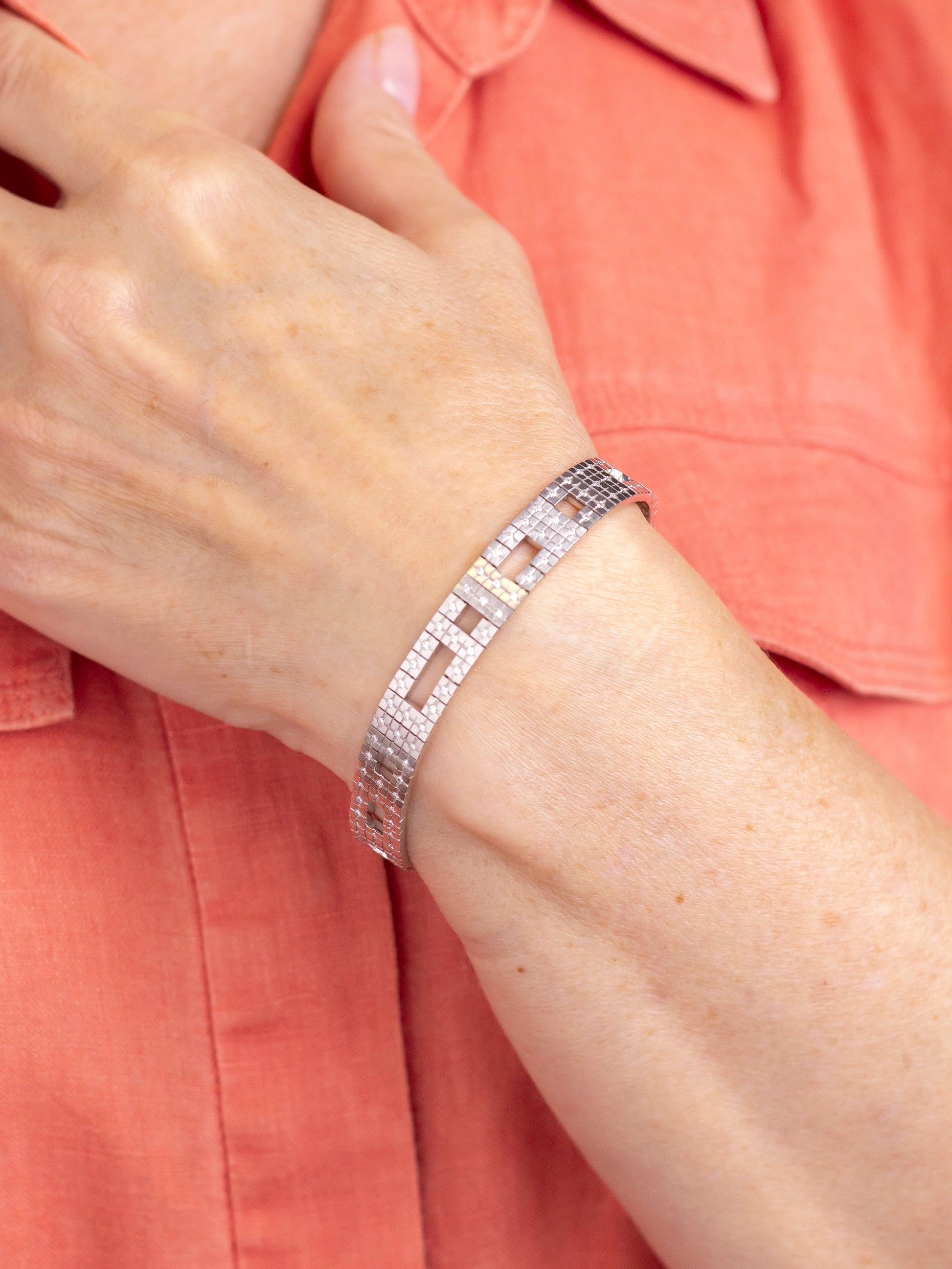 H. Stern 18kt White Gold & Diamond 'Metropolis' Bracelet