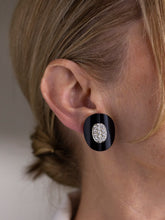 Load image into Gallery viewer, Van Cleef &amp; Arpels Onyx &amp; Diamond Ear Clips
