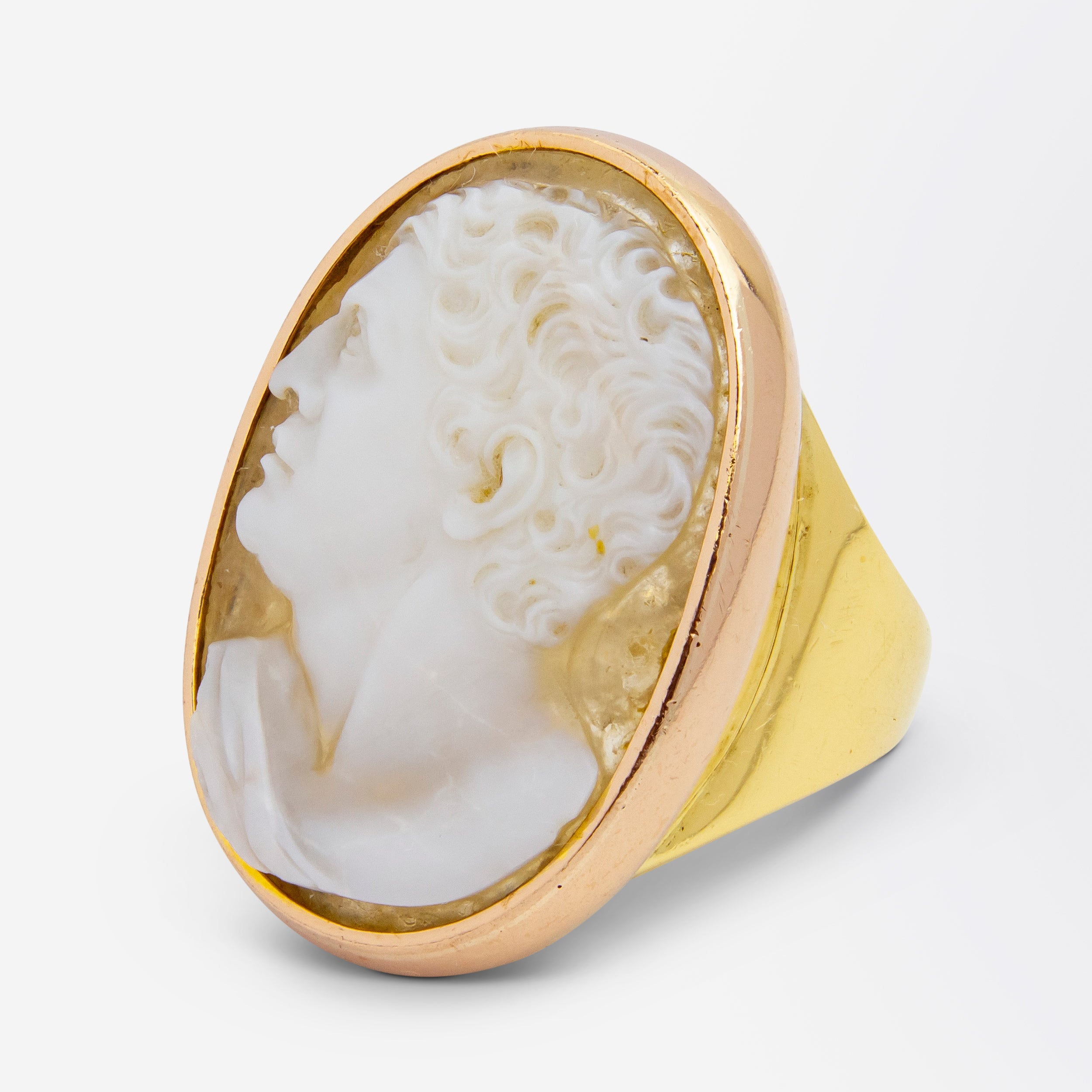 Antique Hardstone Cameo Ring