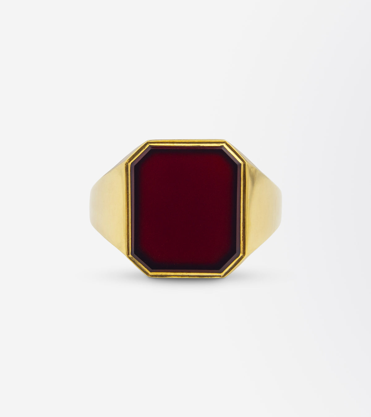 Carnelian Signet Ring in 14kt Yellow Gold